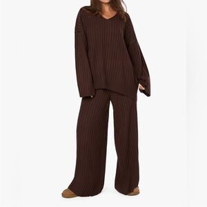 WeWoreWhat Chocolate Knit Wide Leg Pant NWT Size XS